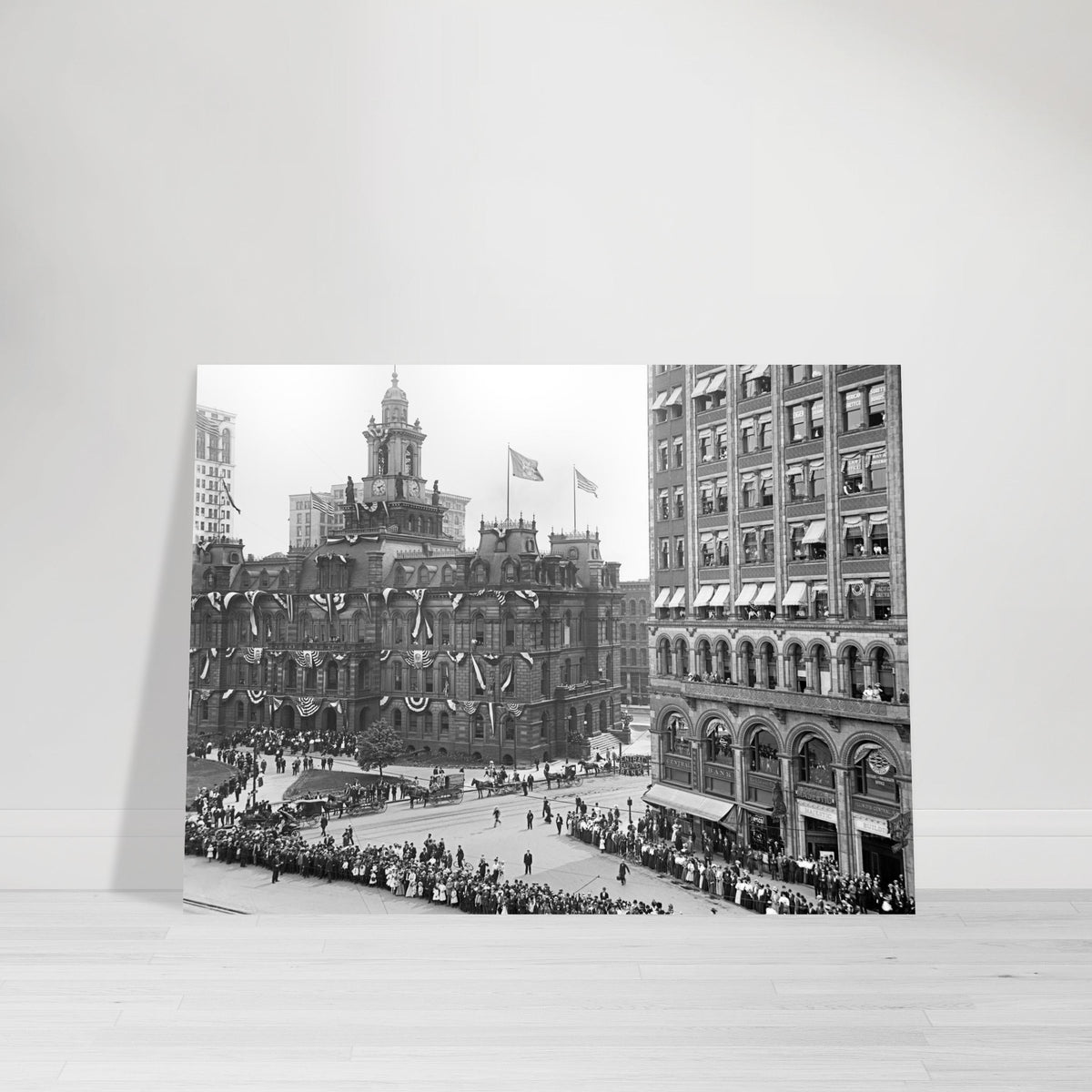 Detroit 1901 - Bicentennial Celebration at Campus Martius - Premium Matte Paper Poster