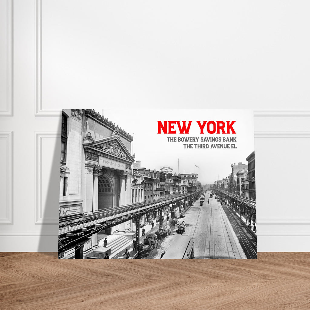New York City, 1905 – The Bowery and the Third Avenue El - Premium Matte Paper Poster
