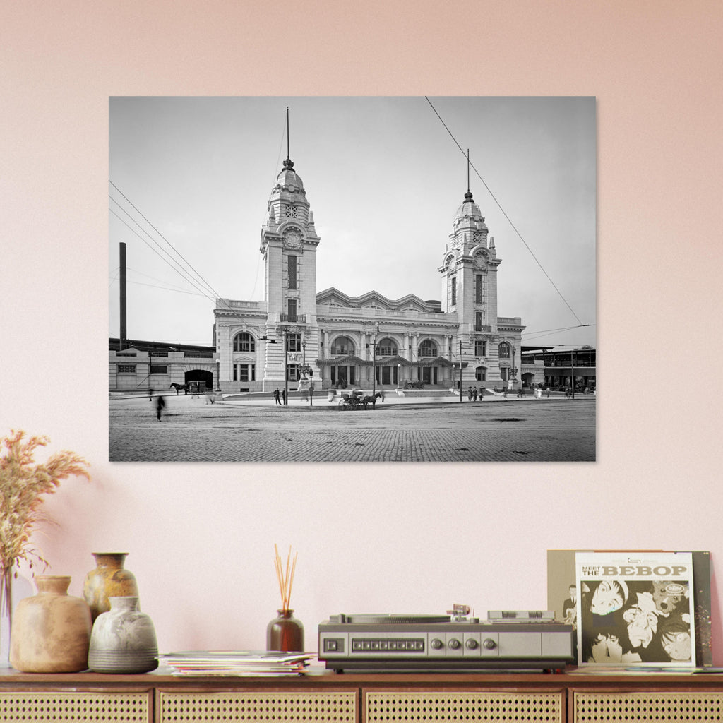 Worcester, Massachusetts - The second Union Station 1911 - Premium Matte Paper Poster