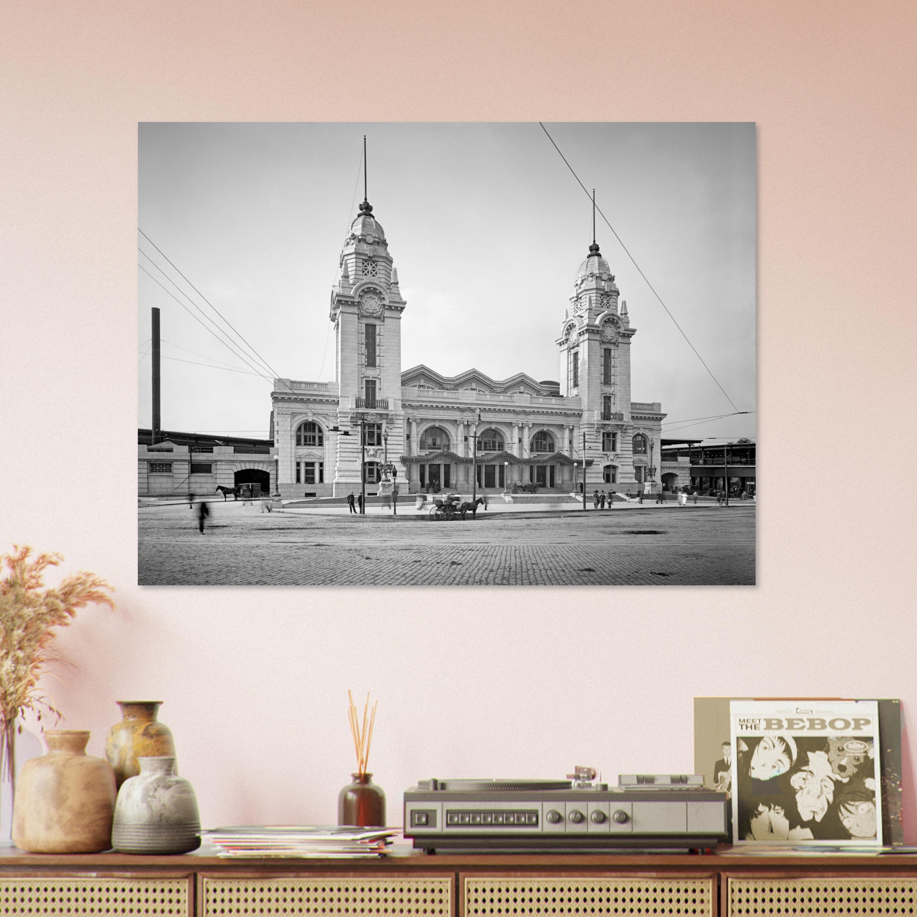 Worcester, Massachusetts - The second Union Station 1911 - Premium Matte Paper Poster