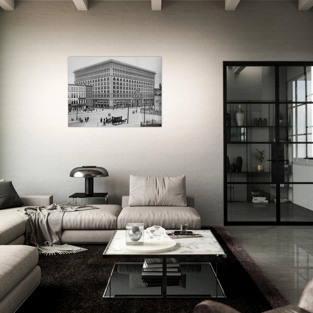 Buffalo Ellicott Square Building 1900  - Premium Matte Paper Poster