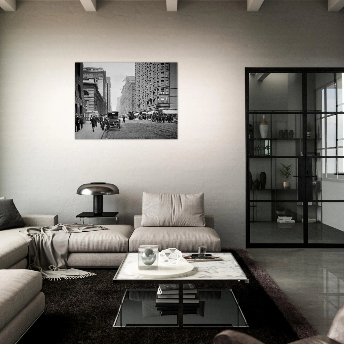 Chicago  - Dearborn Street, Great Northern Hotel 1907 - Premium Matte Paper Poster