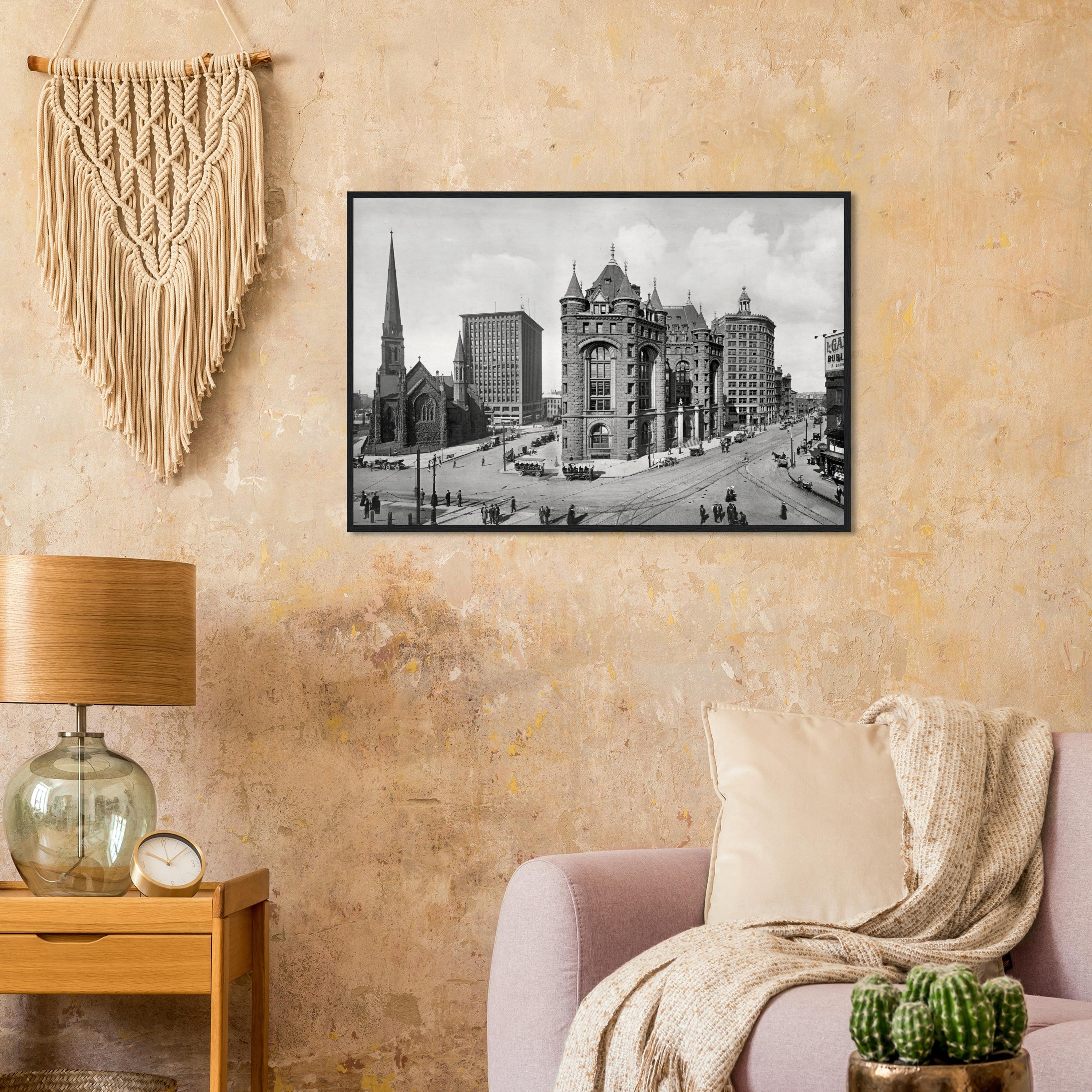 Buffalo 1900 Shelton Square - wooden framed posters