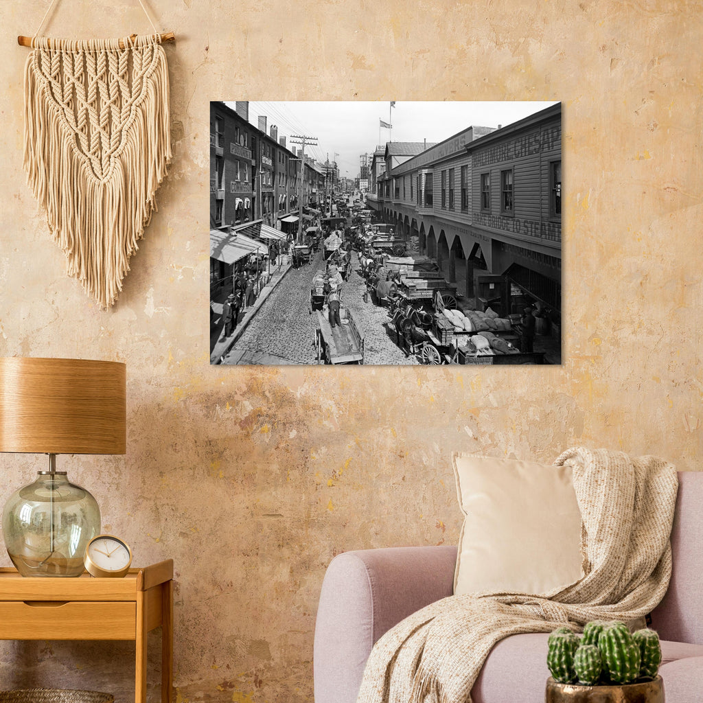 Baltimore, Maryland Light Street looking north 1906 - Premium Matte Paper Poster