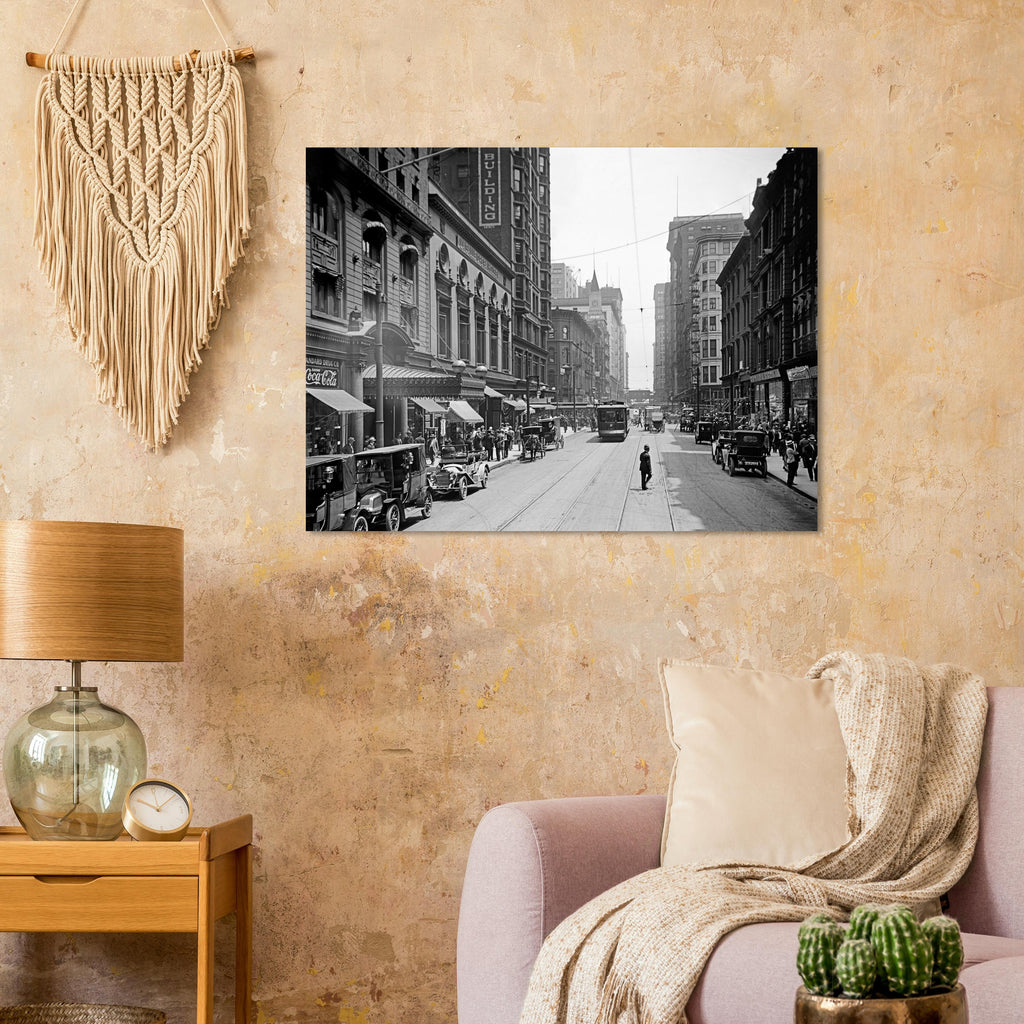 Chicago  - Madison Street 1910 - Premium Matte Paper Poster