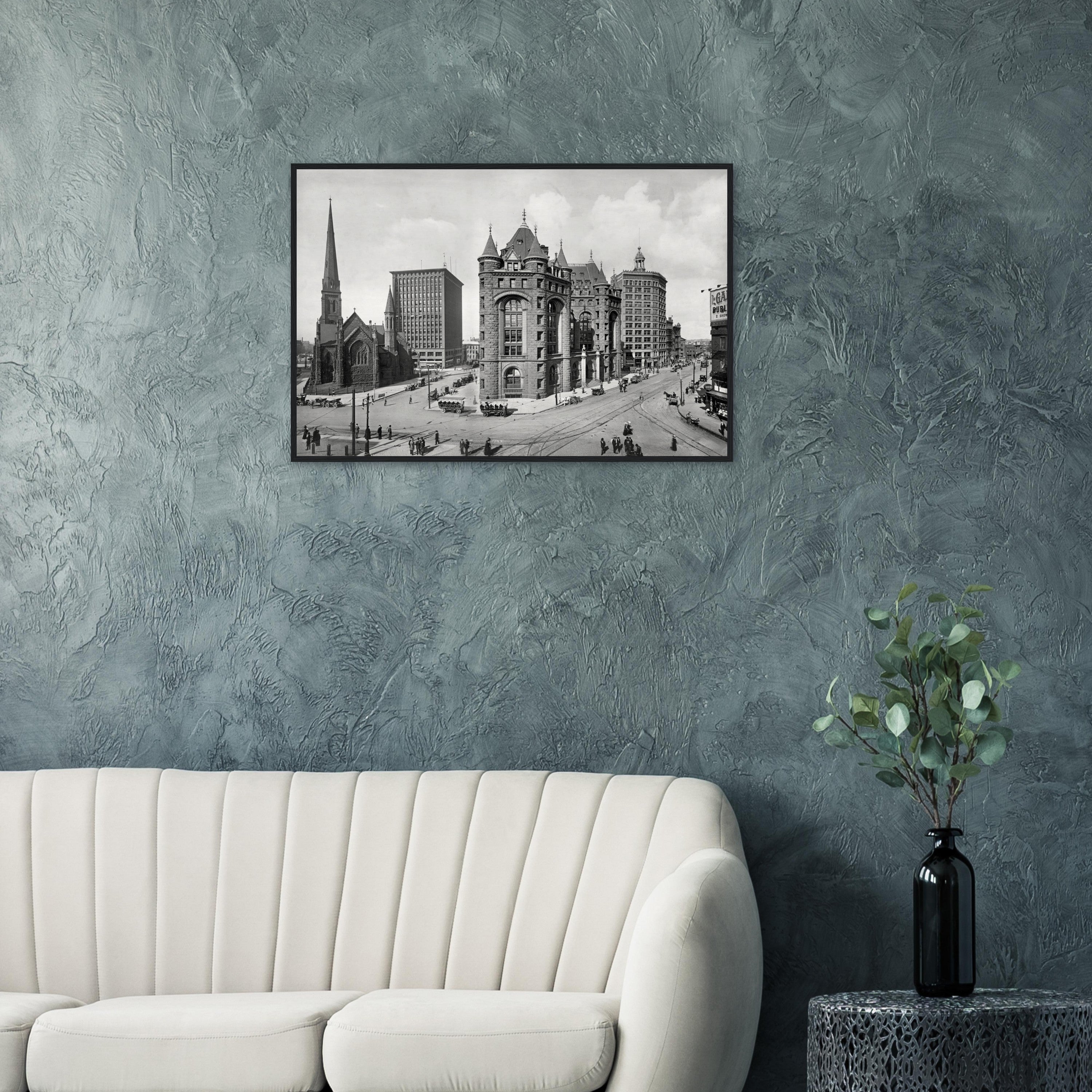 Buffalo 1900 Shelton Square - wooden framed posters