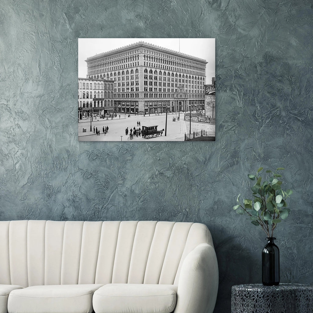 Buffalo Ellicott Square Building 1900  - Premium Matte Paper Poster