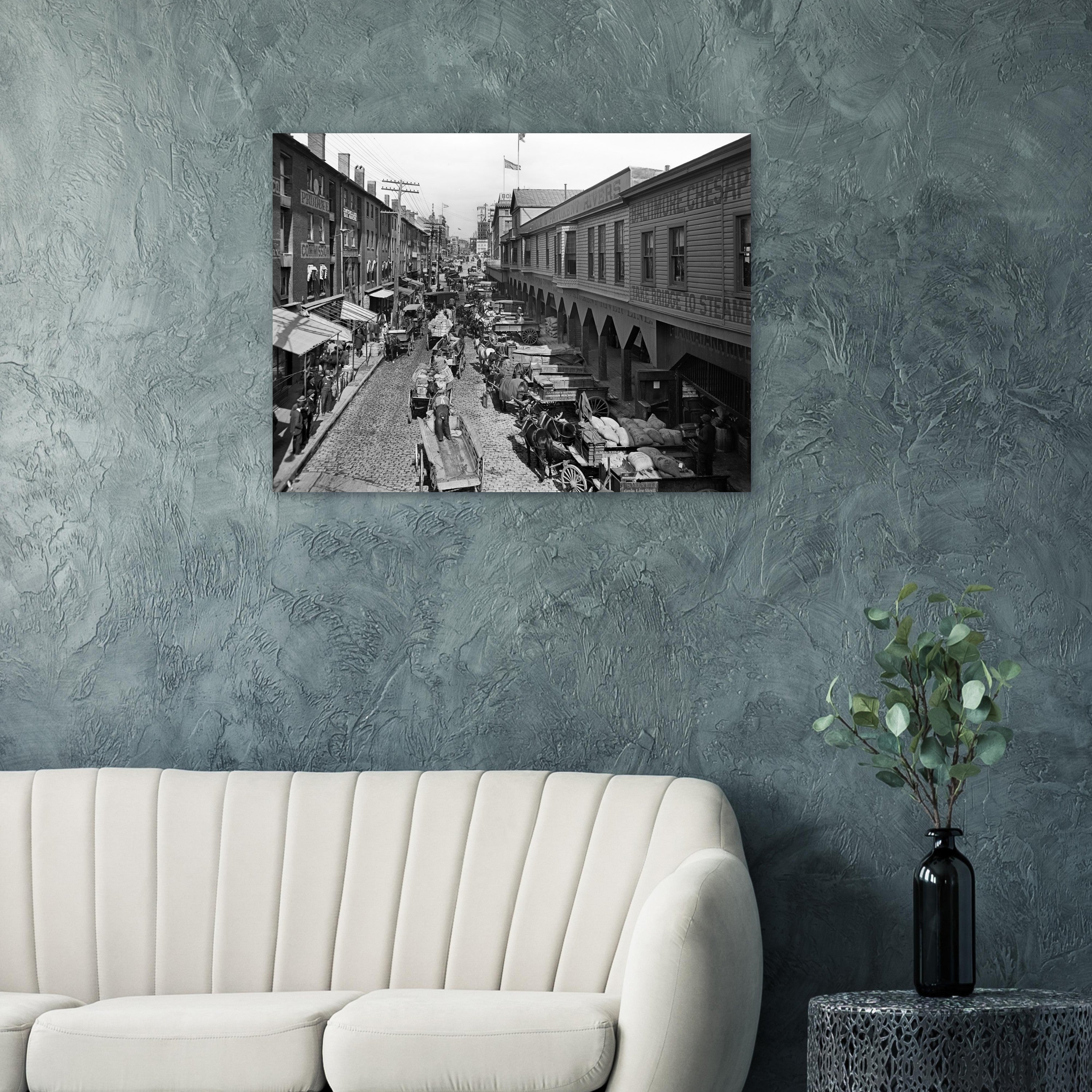 Baltimore, Maryland Light Street looking north 1906 - Premium Matte Paper Poster