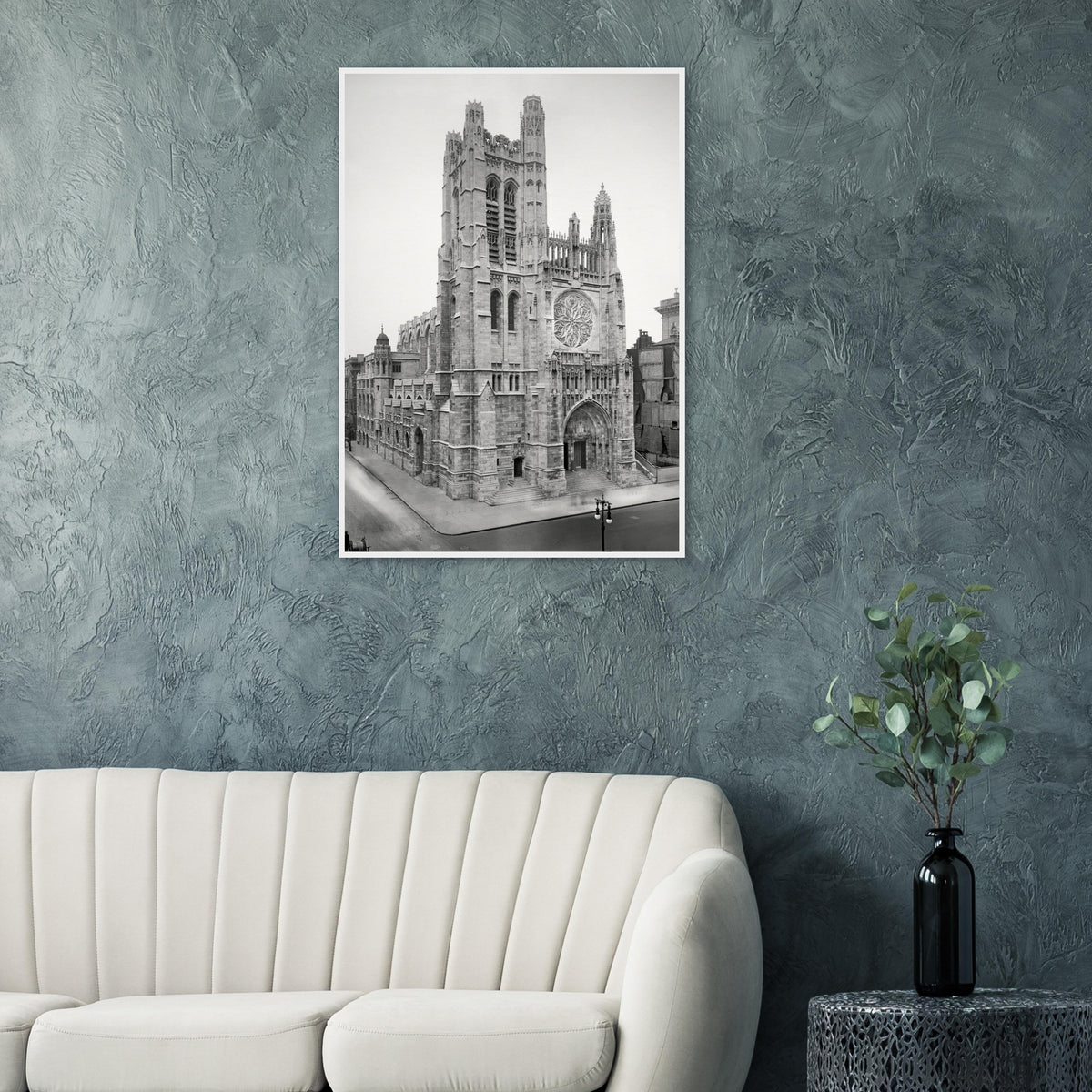 New York City 1913 - Saint Thomas Church on Fifth Avenue - wooden framed posters