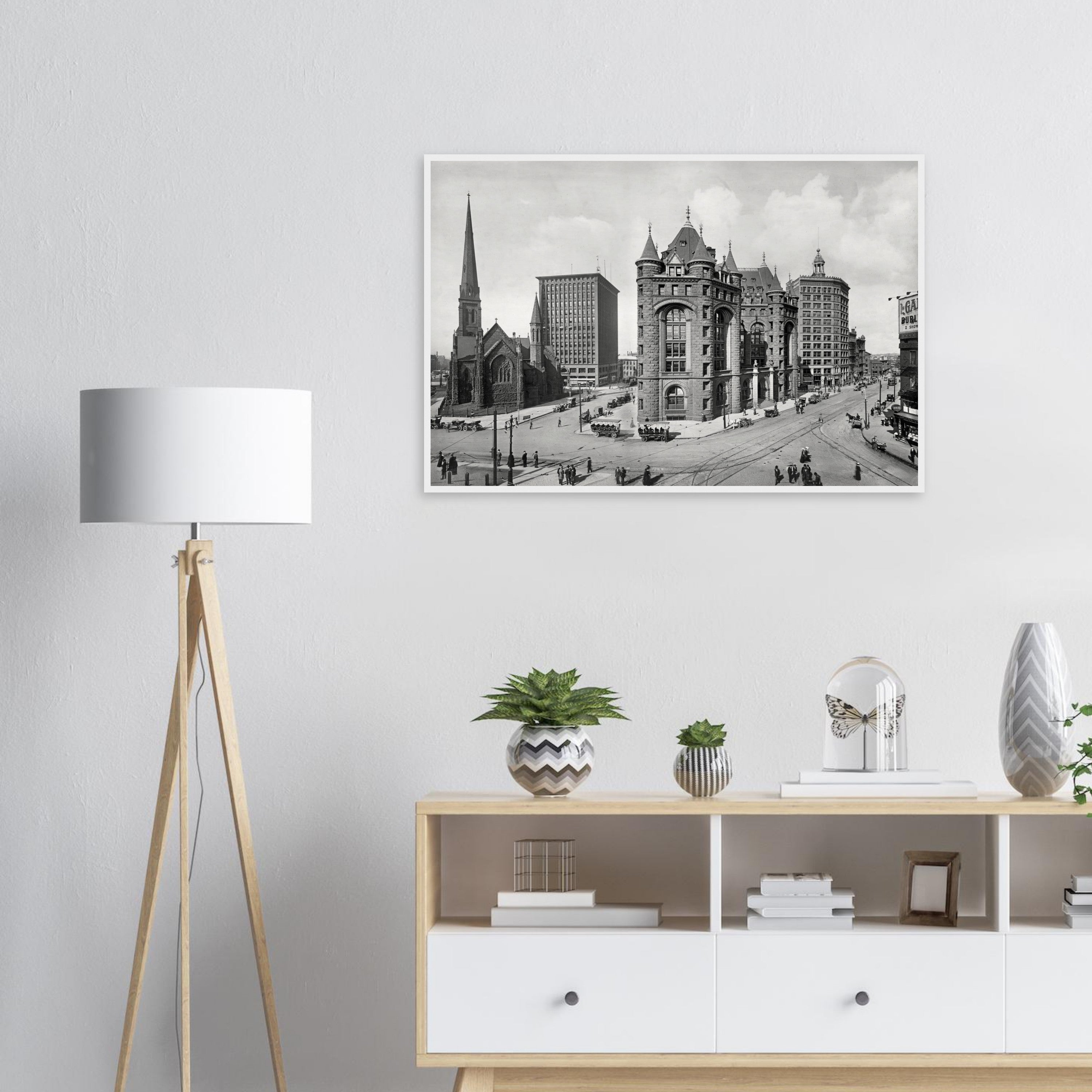 Buffalo 1900 Shelton Square - wooden framed posters