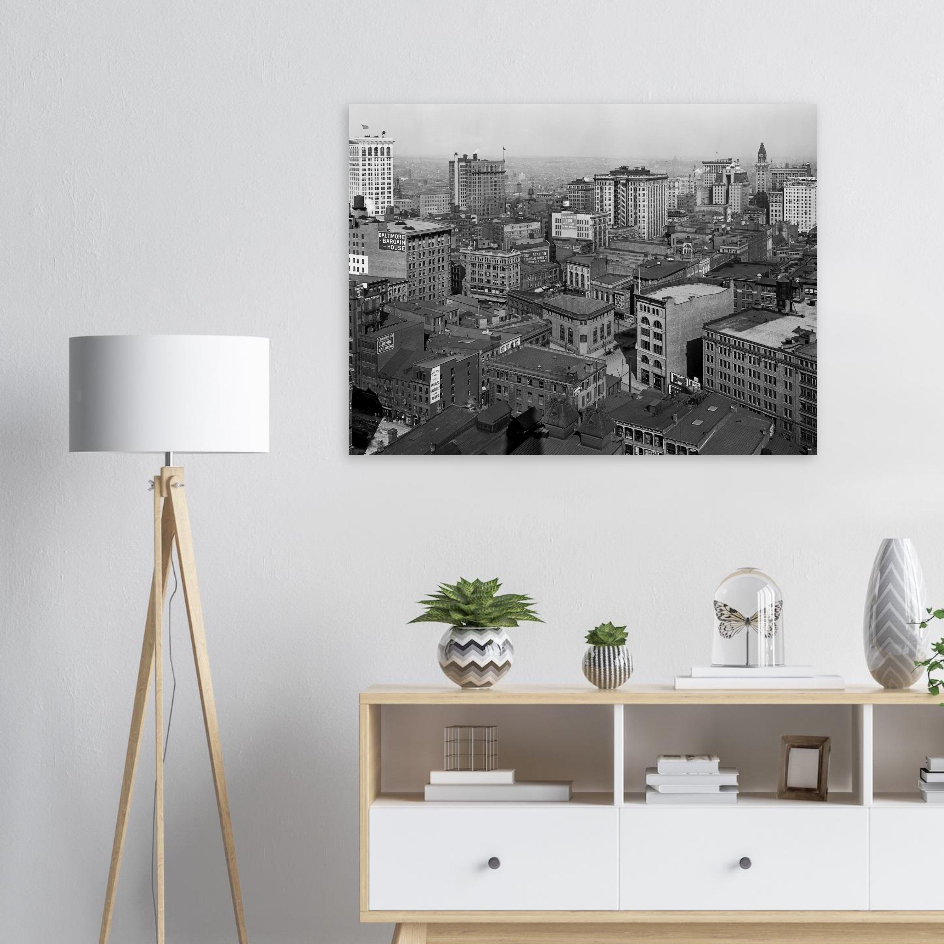 Roofs of Baltimore, Maryland 1912  from the Emerson tower - Premium Matte Paper Poster