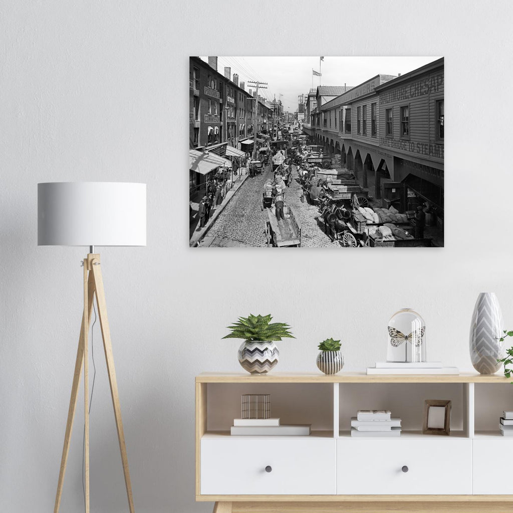 Baltimore, Maryland Light Street looking north 1906 - Premium Matte Paper Poster