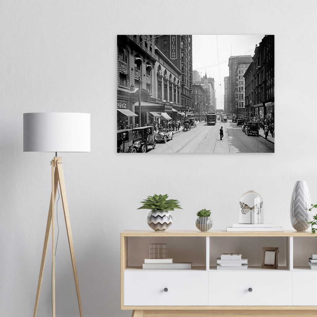 Chicago  - Madison Street 1910 - Premium Matte Paper Poster