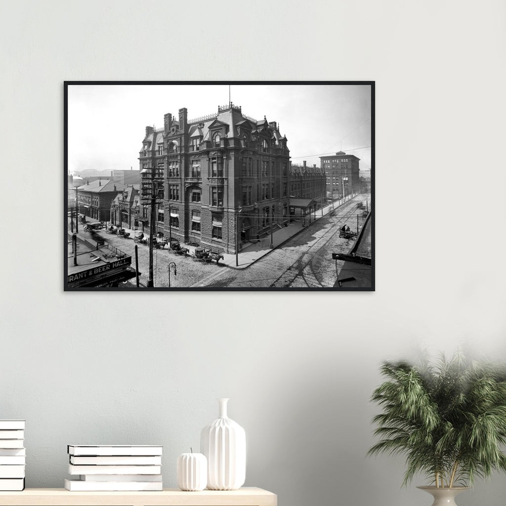 Cincinnati, Ohio 1905 - Central Union Station - wooden framed posters