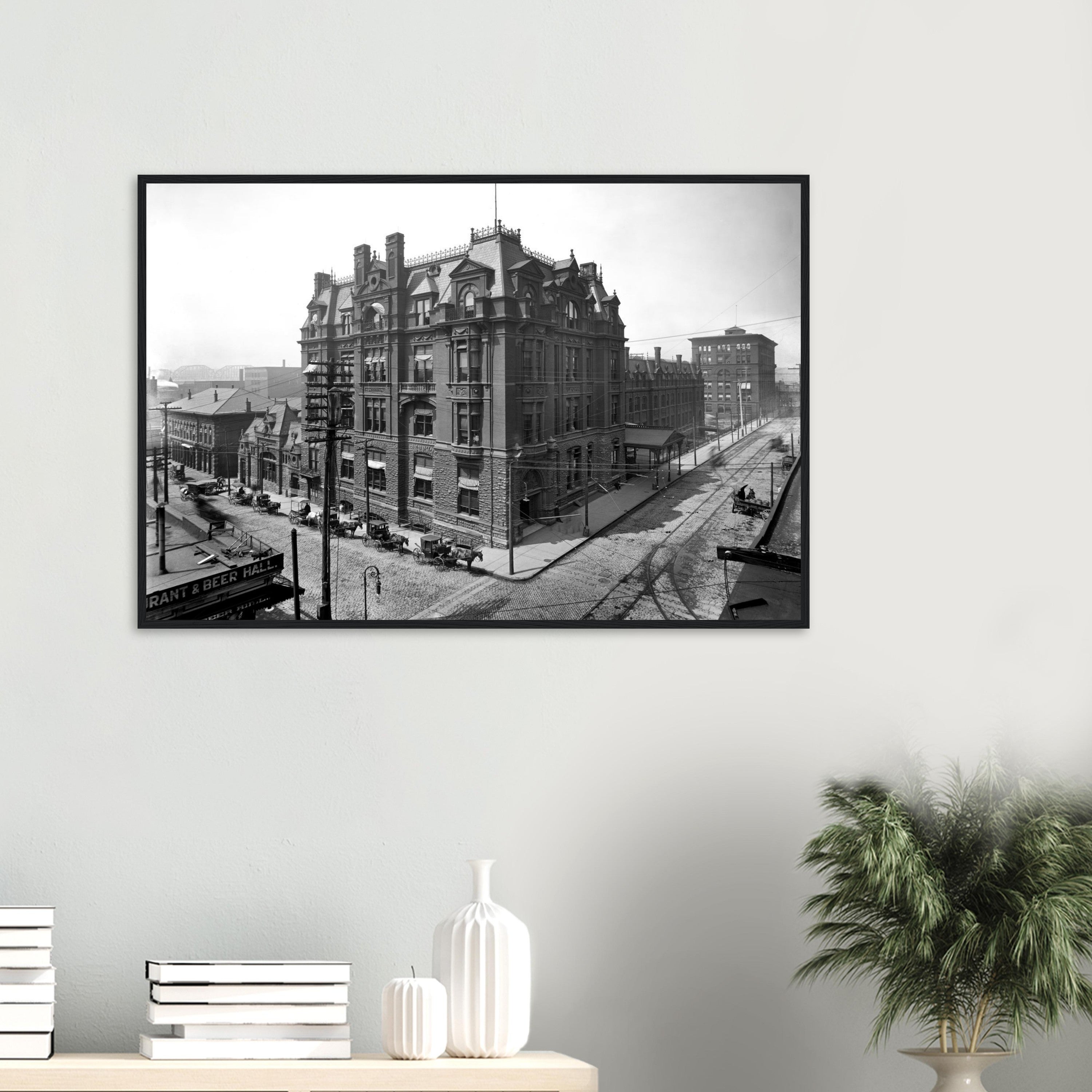 Cincinnati, Ohio 1905 - Central Union Station - wooden framed posters