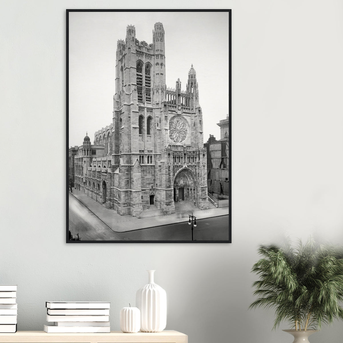 New York City 1913 - Saint Thomas Church on Fifth Avenue - wooden framed posters