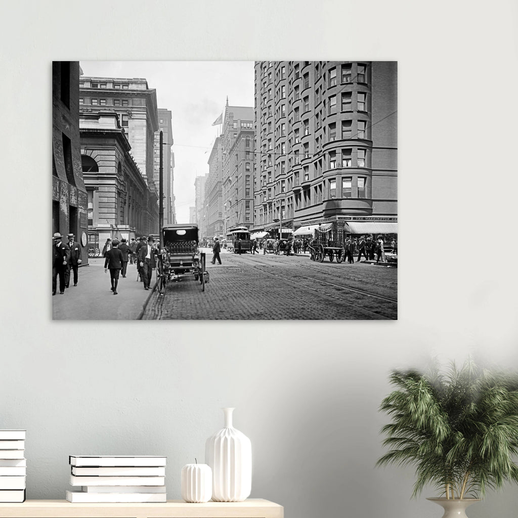 Chicago  - Dearborn Street, Great Northern Hotel 1907 - Premium Matte Paper Poster
