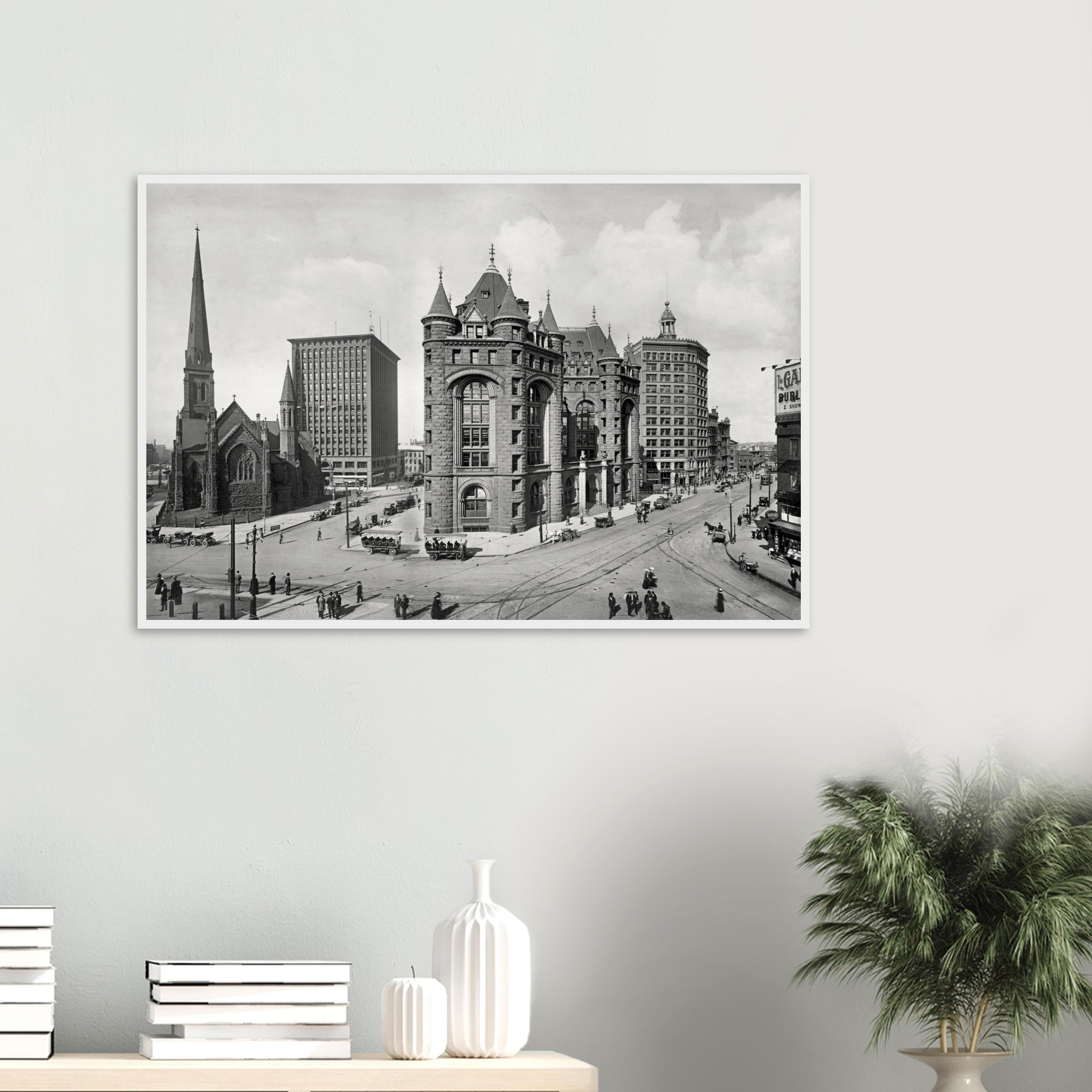 Buffalo 1900 Shelton Square - wooden framed posters