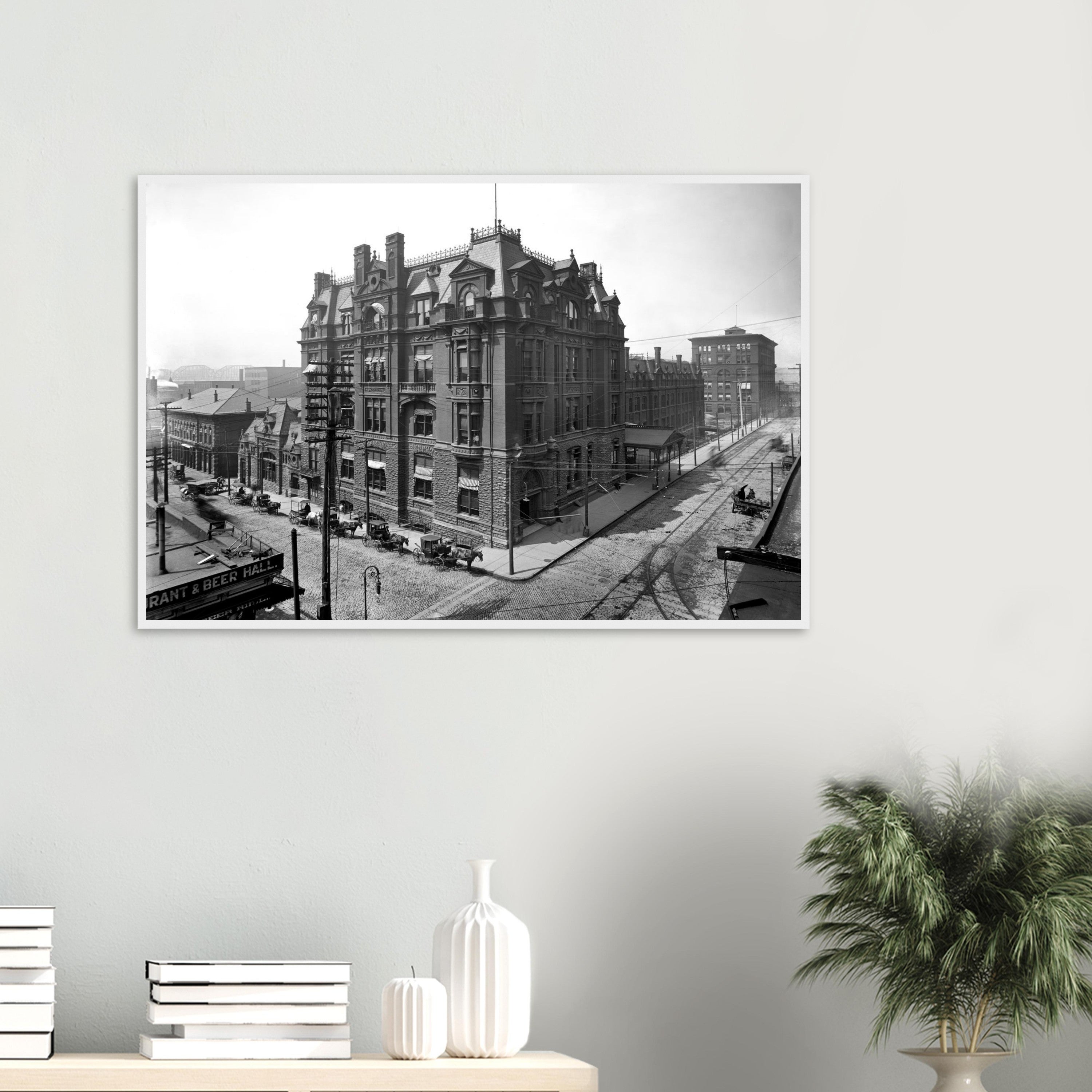 Cincinnati, Ohio 1905 - Central Union Station - wooden framed posters