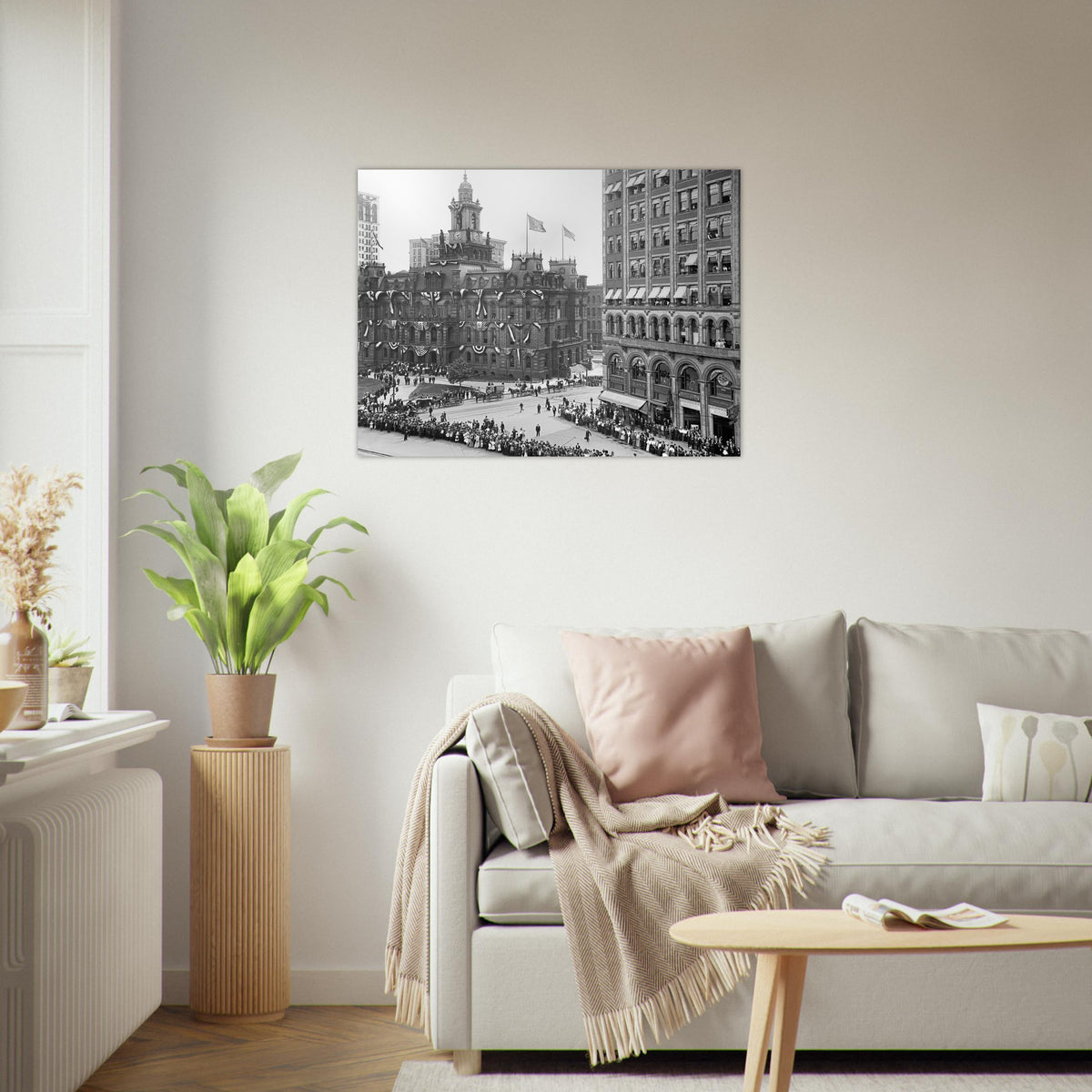 Detroit 1901 - Bicentennial Celebration at Campus Martius - Premium Matte Paper Poster