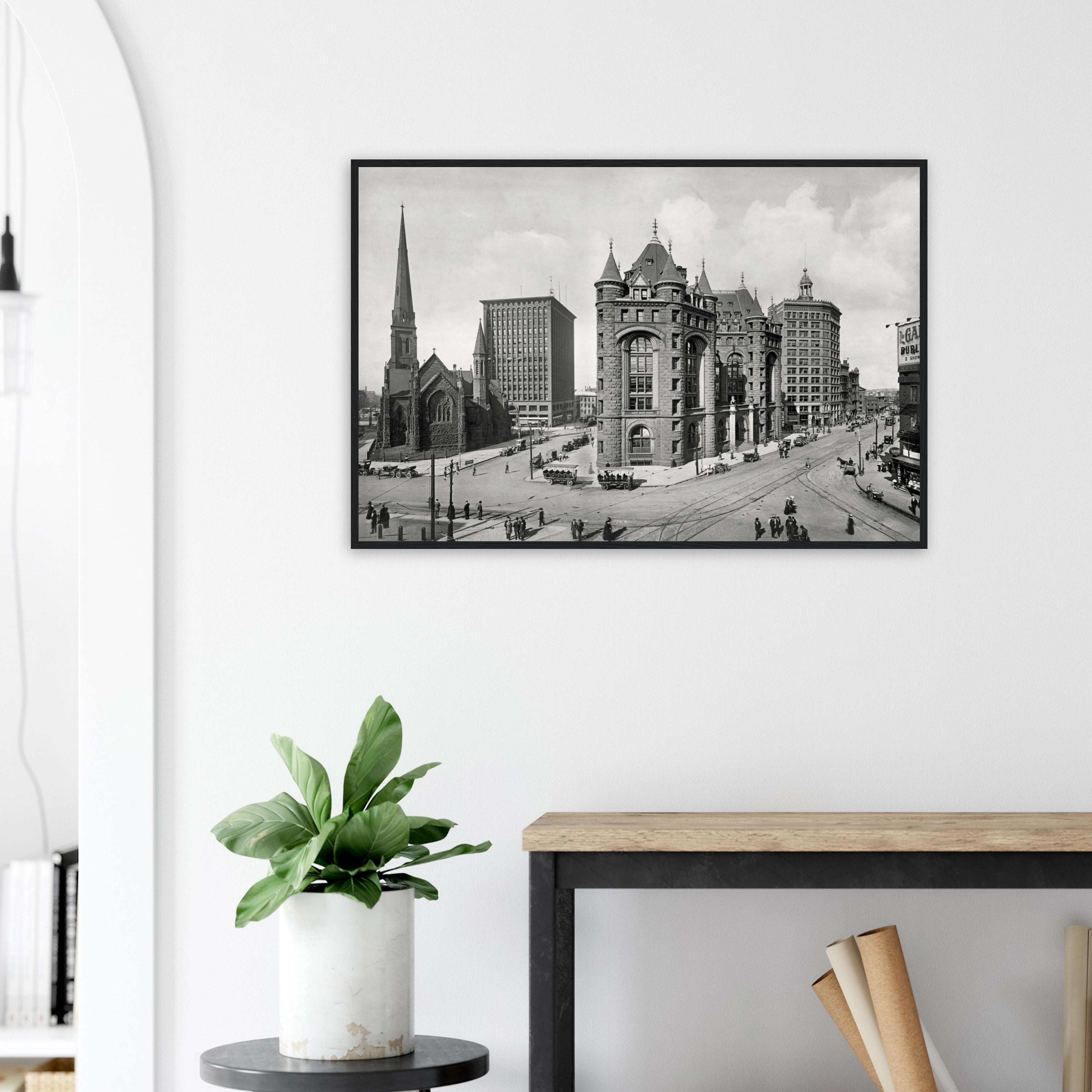 Buffalo 1900 Shelton Square - wooden framed posters