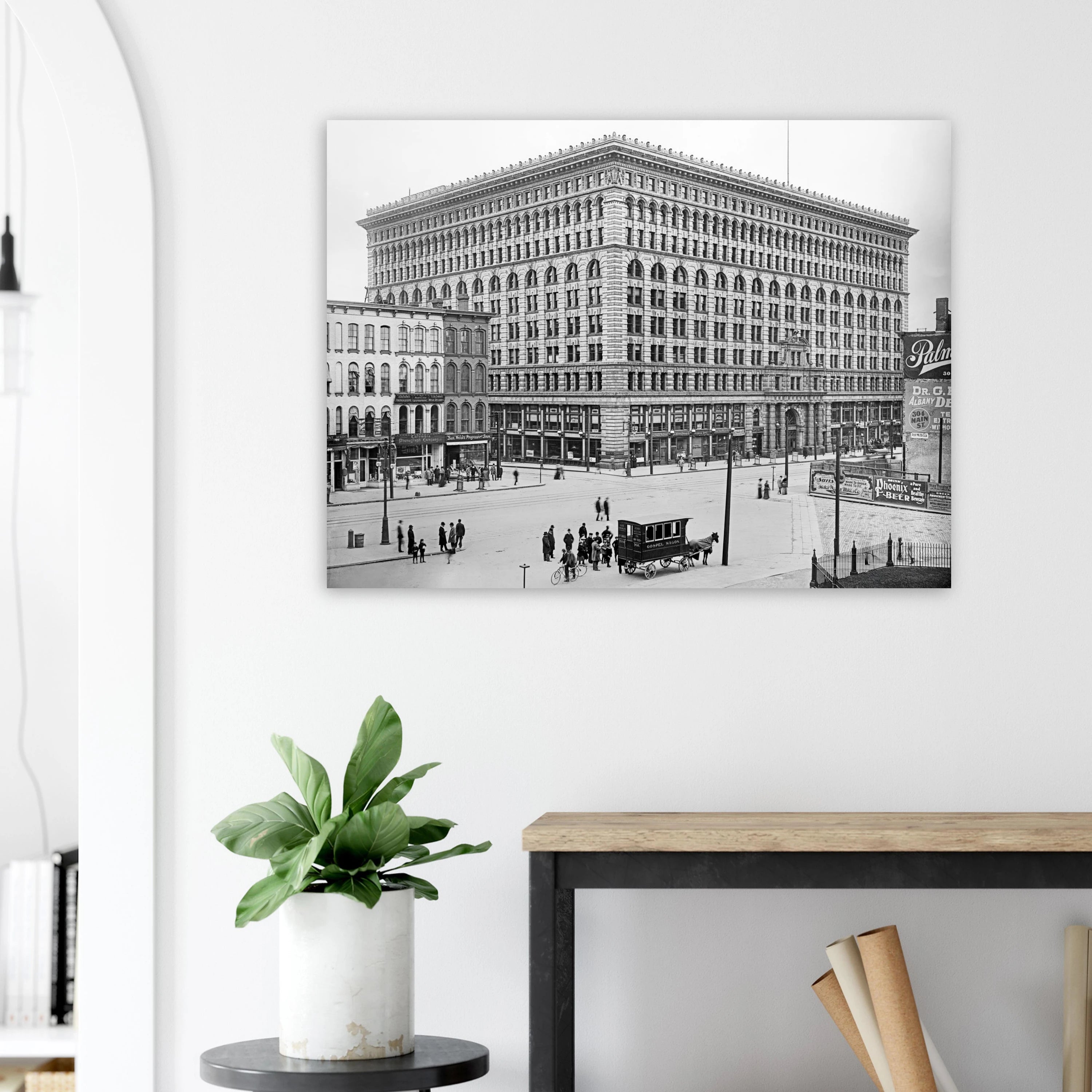 Buffalo Ellicott Square Building 1900  - Premium Matte Paper Poster