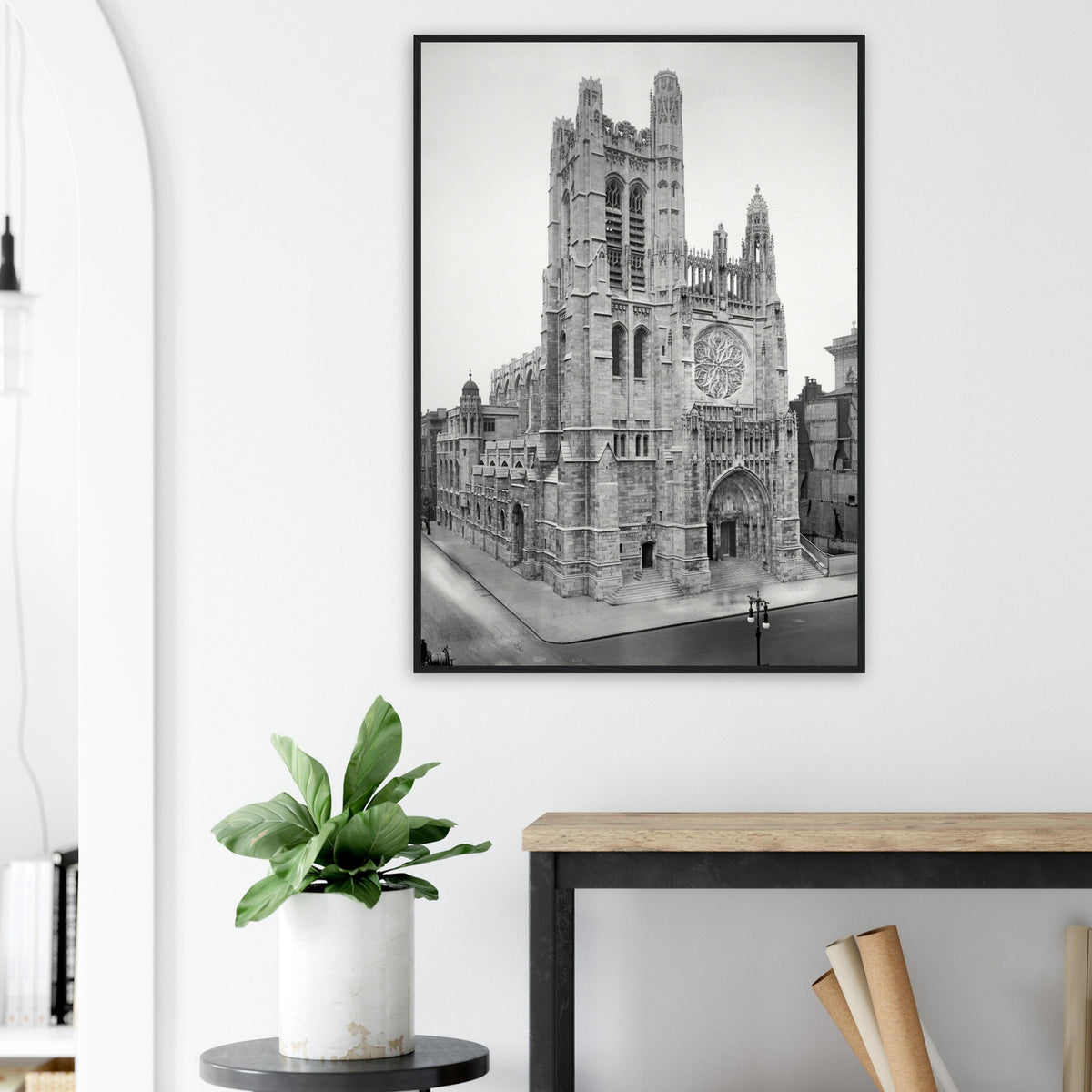 New York City 1913 - Saint Thomas Church on Fifth Avenue - wooden framed posters