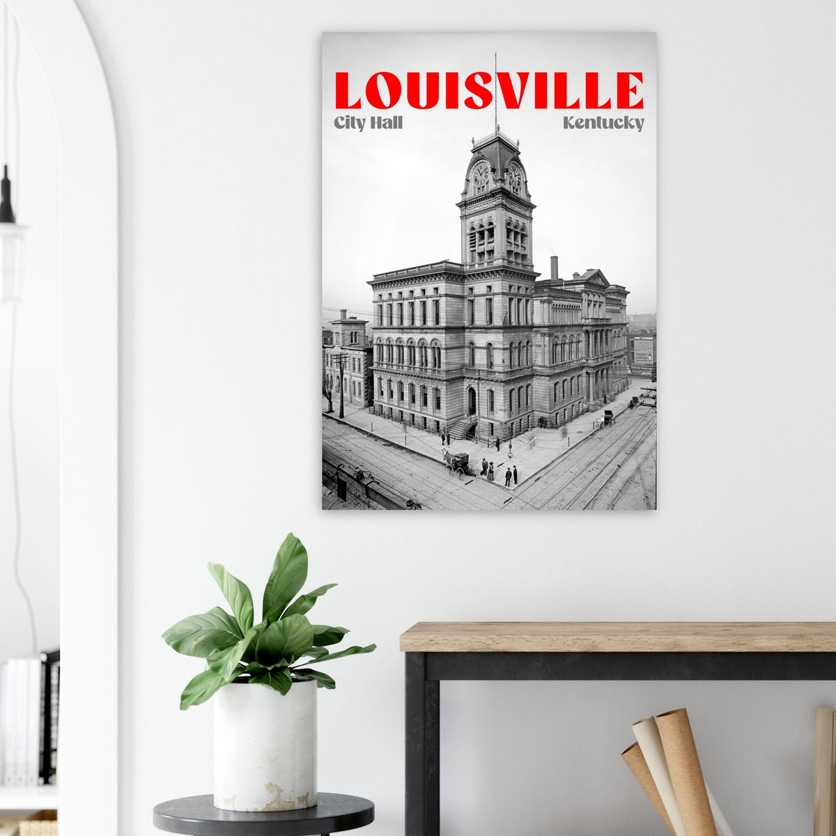 Louisville, Kentucky, 1906 - City Hall - Premium Matte Paper Poster