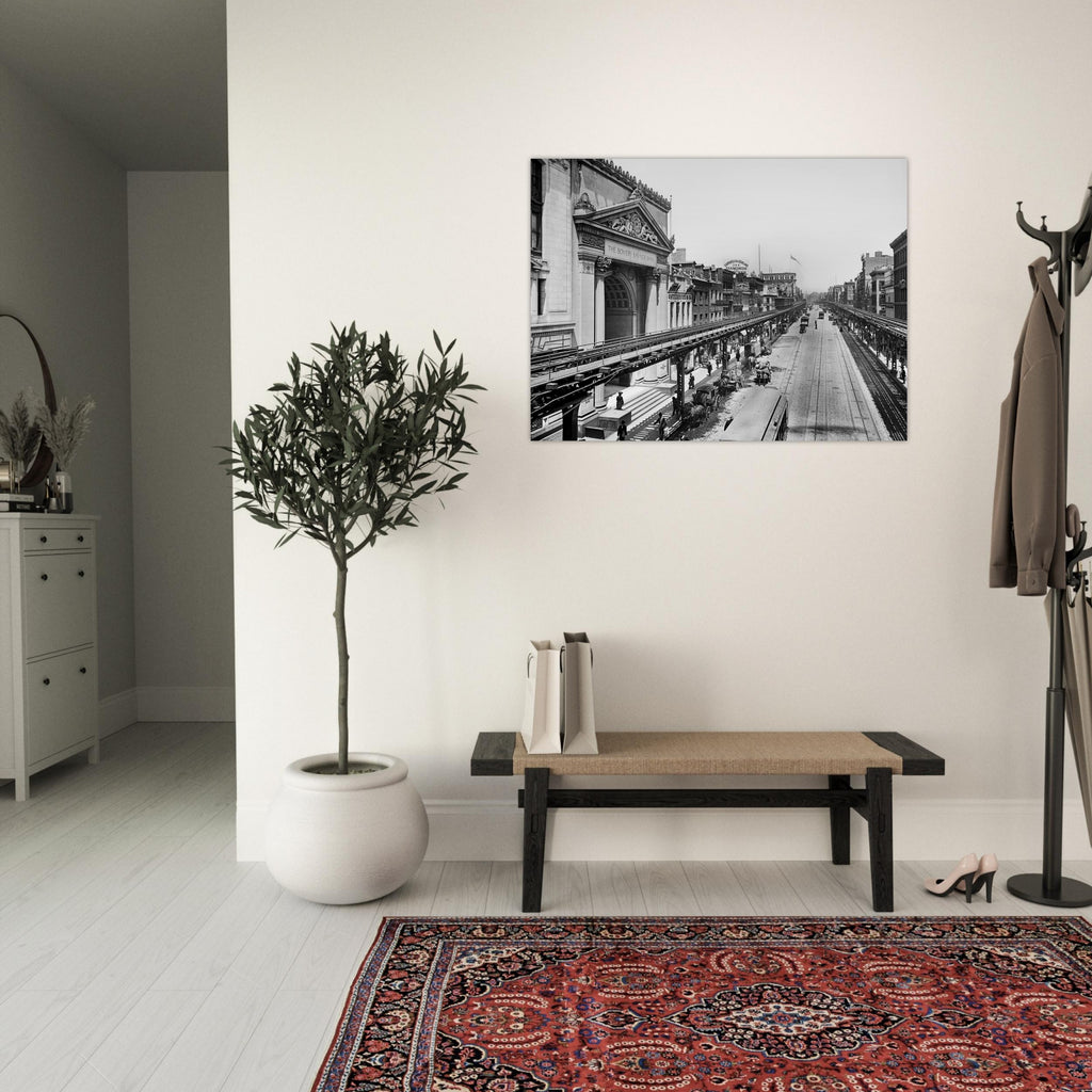 New York City, 1905 – The Bowery and the Third Avenue El - Premium Matte Paper Poster