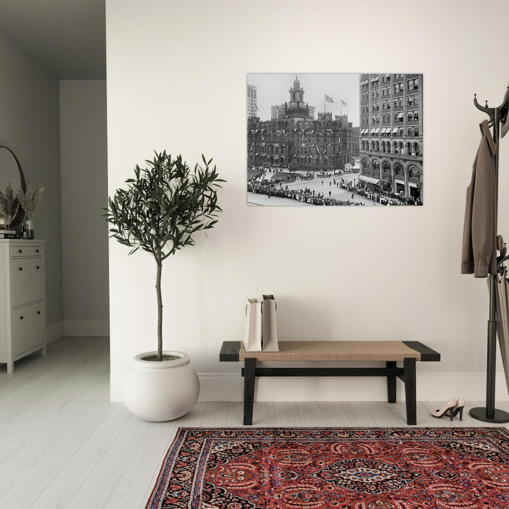 Detroit 1901 - Bicentennial Celebration at Campus Martius - Premium Matte Paper Poster