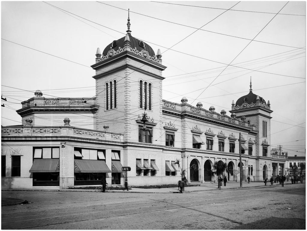 Savannah, Georgia 1905 - Union Station - Premium Matte Paper Poster