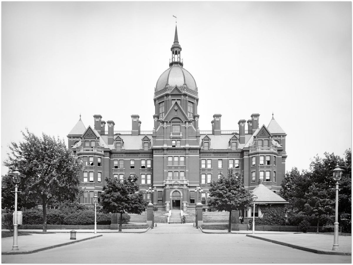 Baltimore Maryland 1895 Johns Hopkins Hospital - Premium Matte Paper Poster