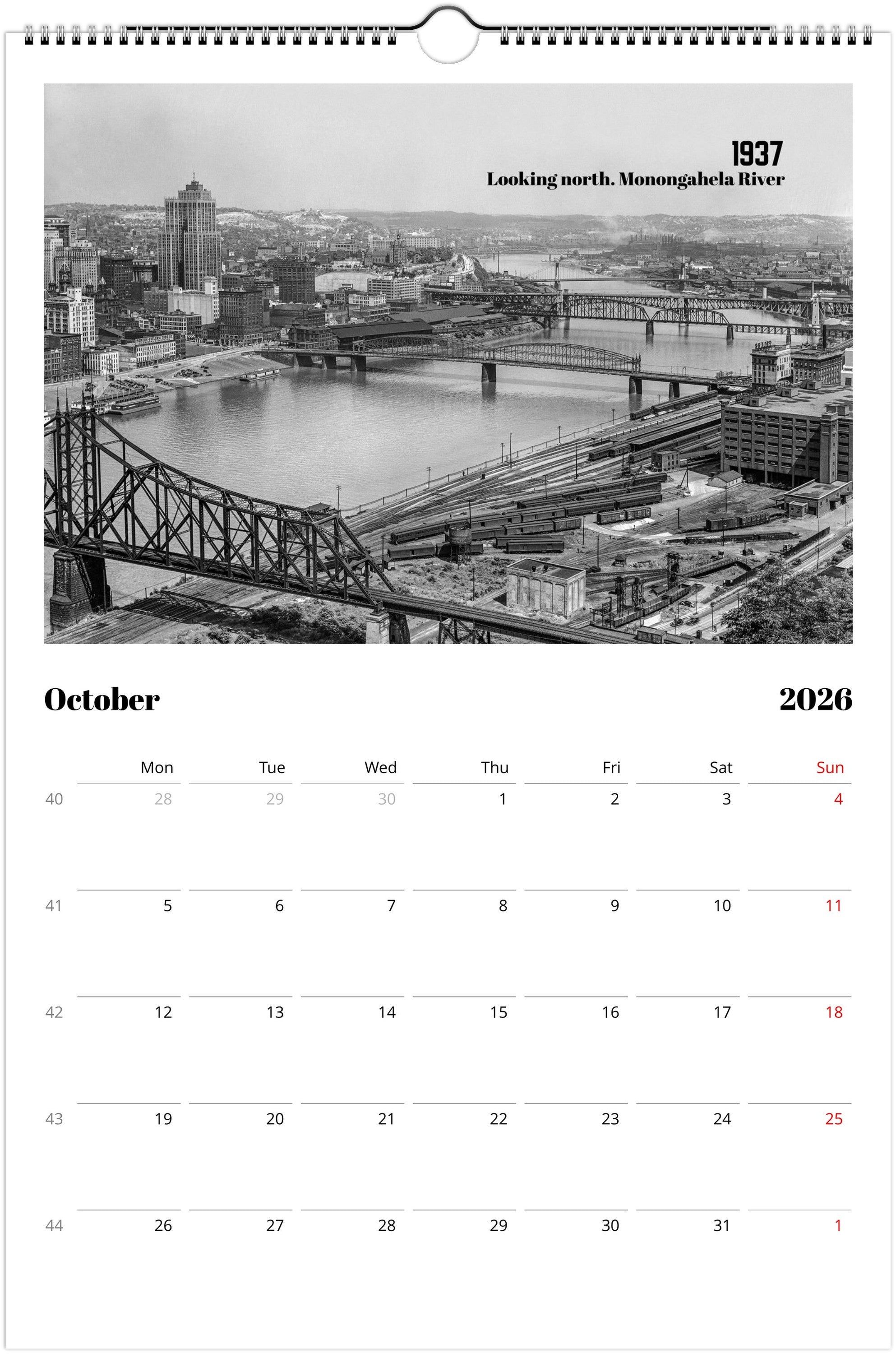Historic Pittsburgh - 2026 Wall Calendar