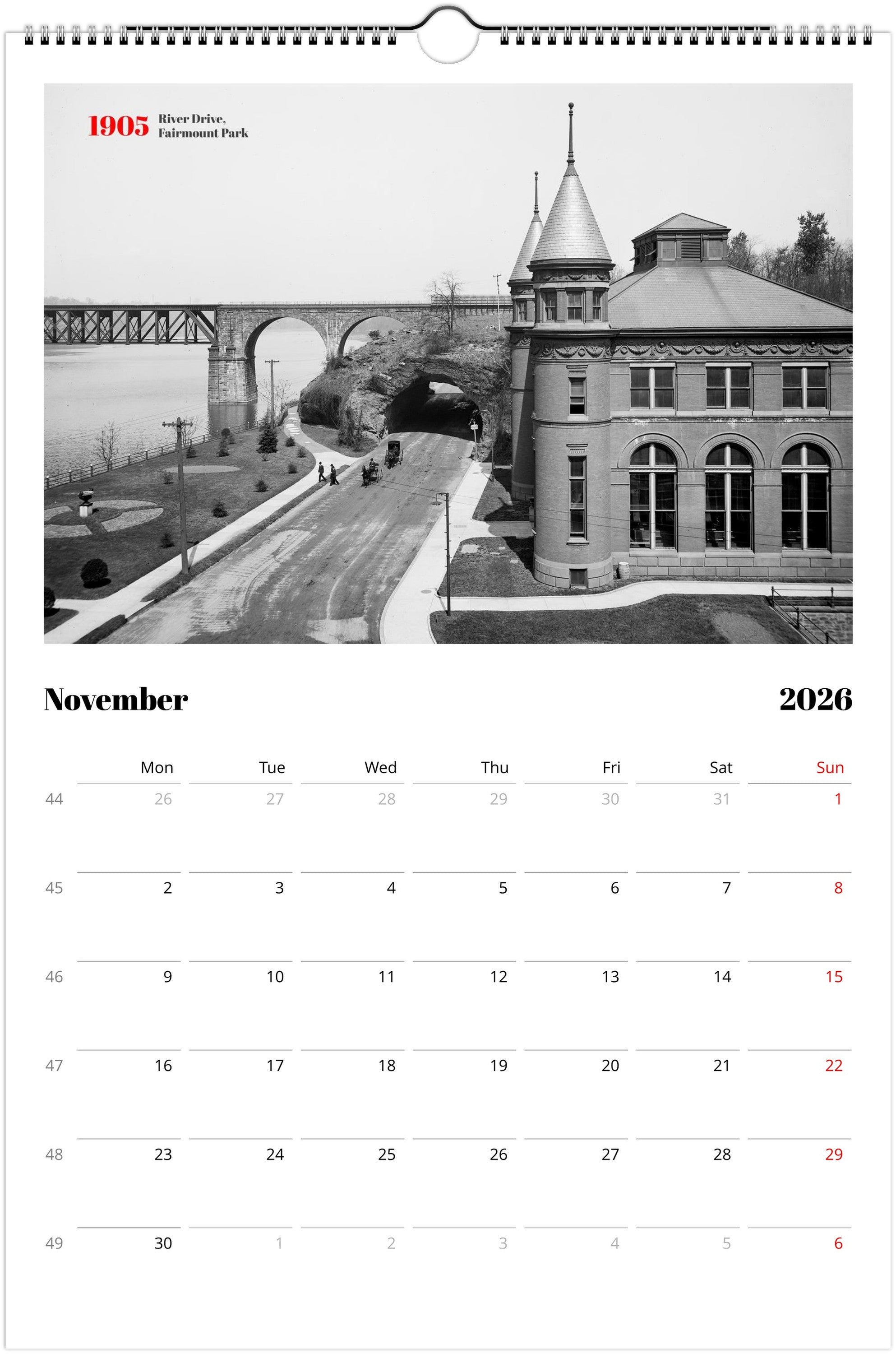 Historic Philadelphia - 2026 Wall Calendar