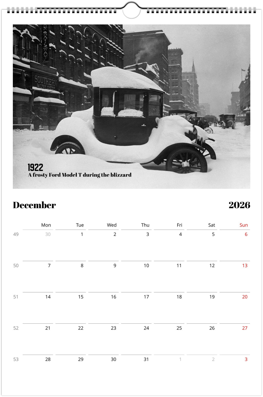 Historic Washington D.C. - 2026 Wall Calendar