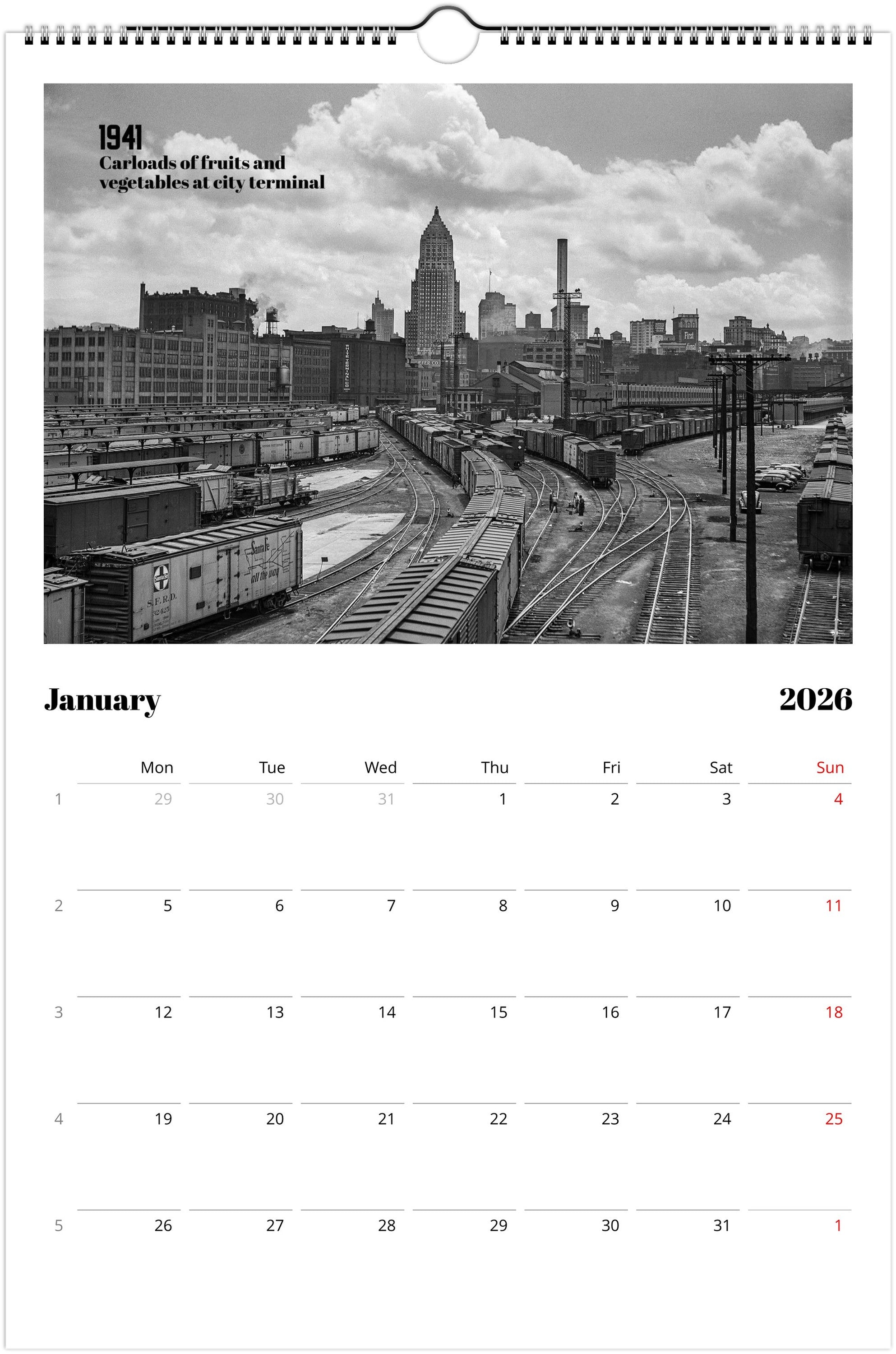 Historic Pittsburgh - 2026 Wall Calendar