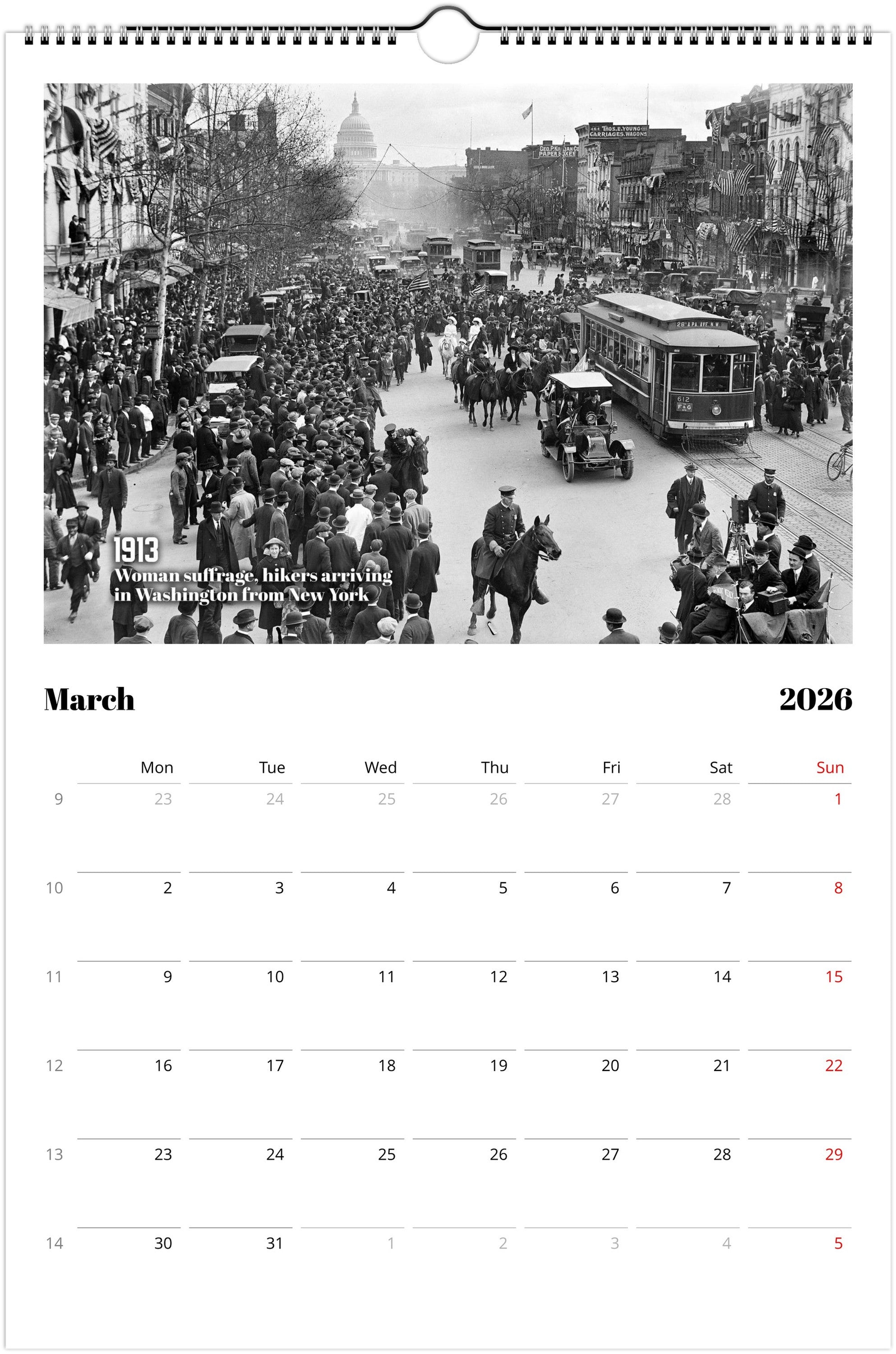Historic Washington D.C. - 2026 Wall Calendar