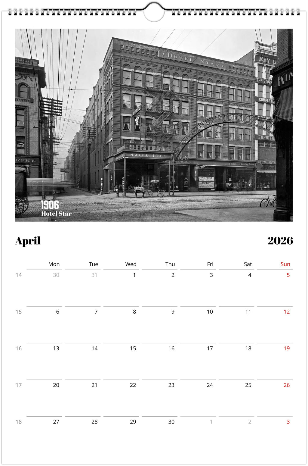 Historic Columbus, Ohio - 2026 Wall Calendar