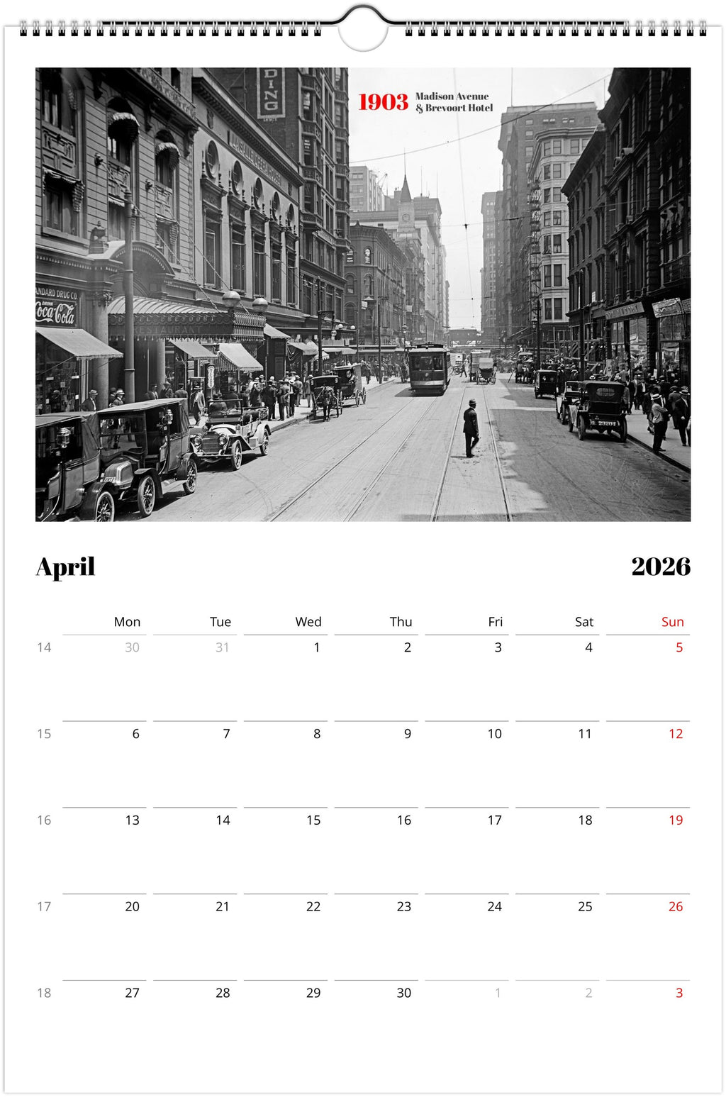 Historic Chicago - 2026 Wall Calendar