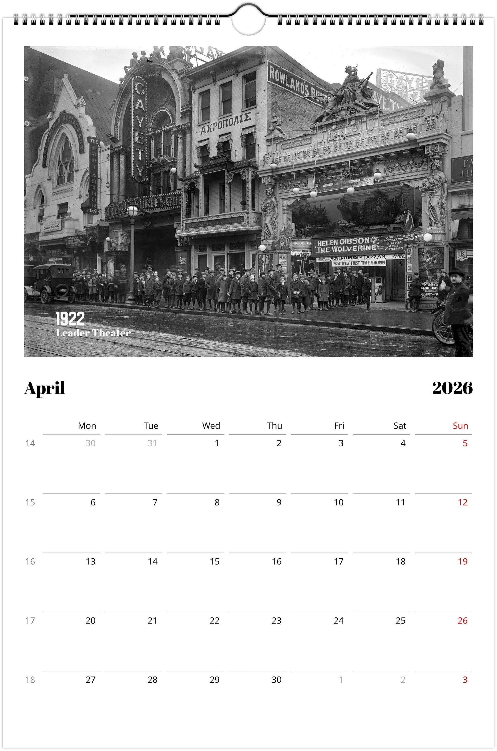 Historic Washington D.C. - 2026 Wall Calendar