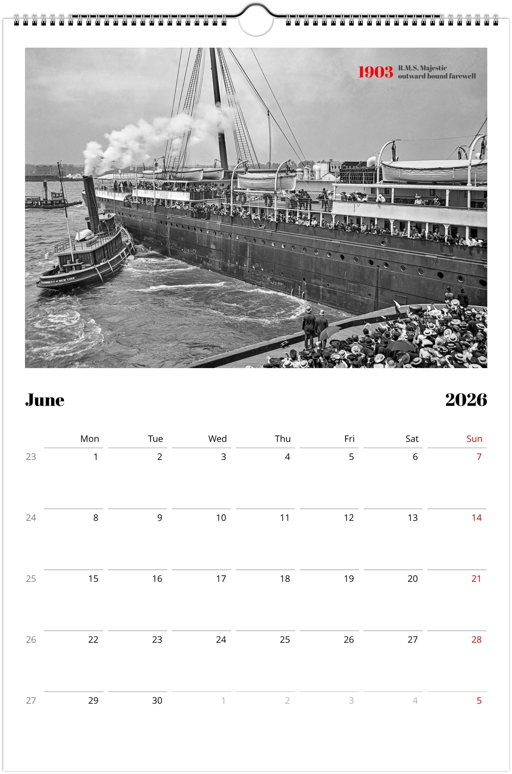 Historic New York - Wall calendar 2026