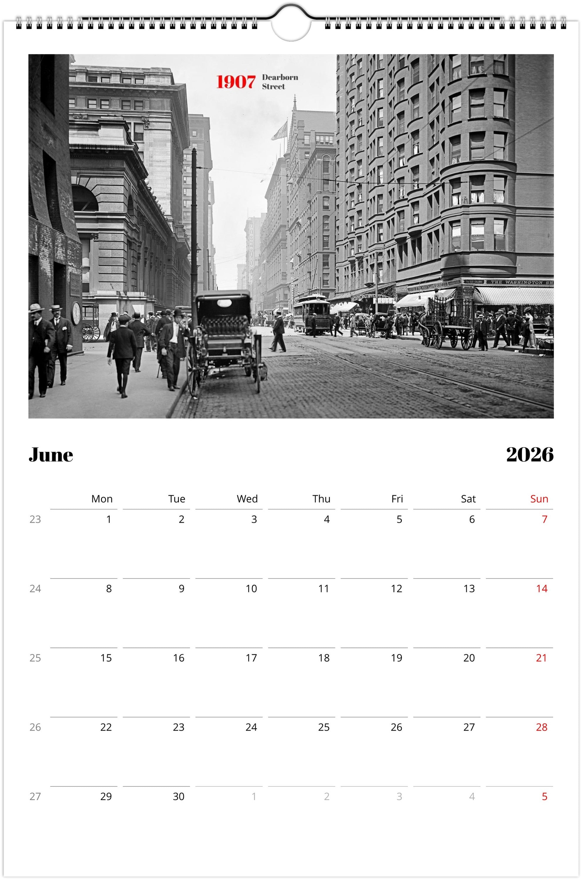 Historic Chicago - 2026 Wall Calendar