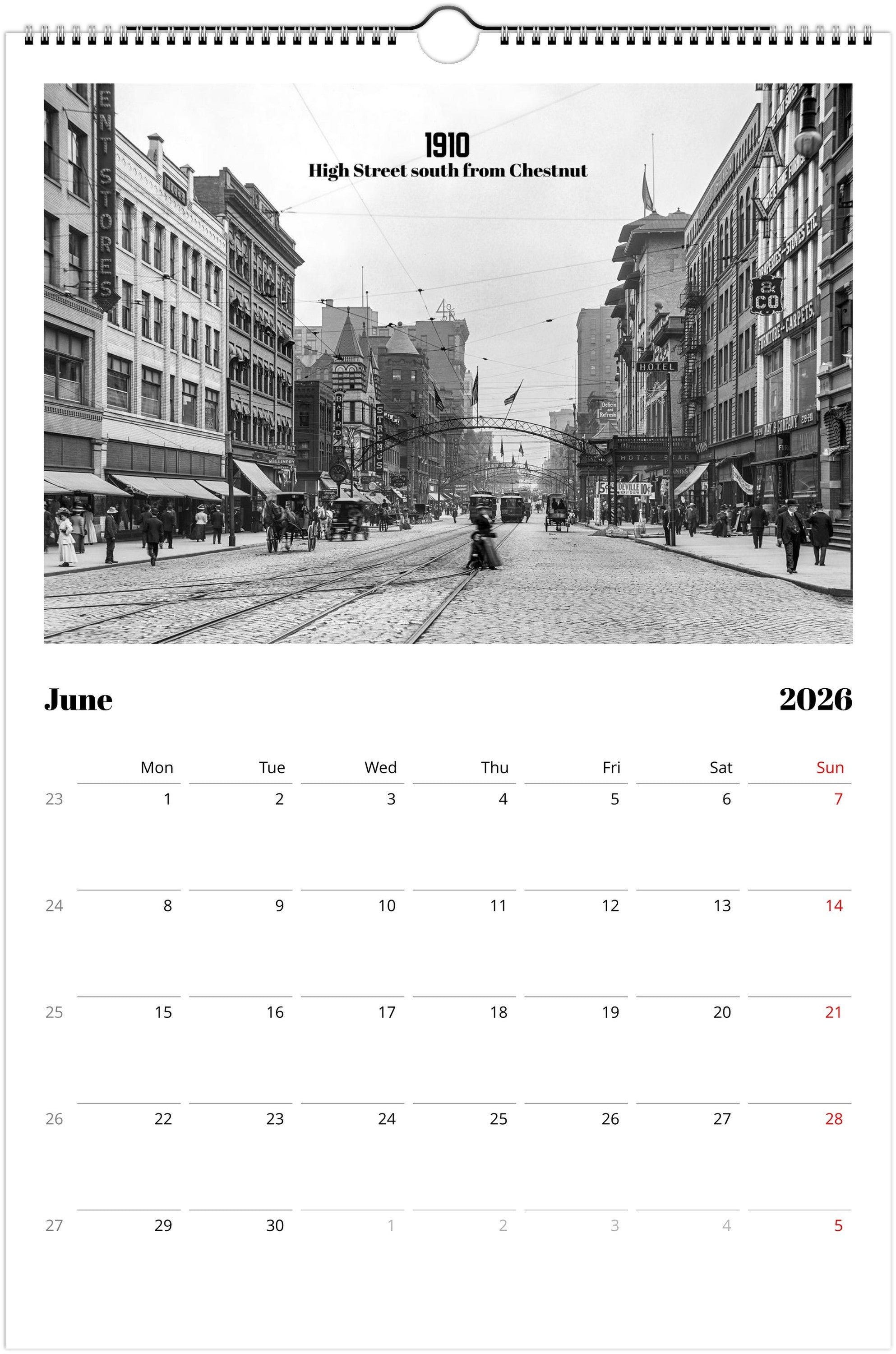 Historic Columbus, Ohio - 2026 Wall Calendar