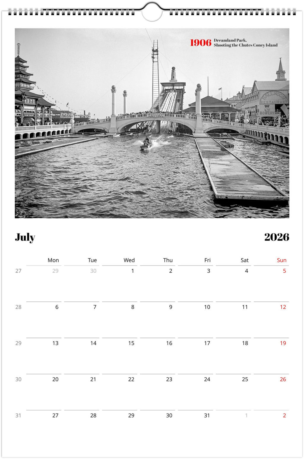 Historic New York - Wall calendar 2026