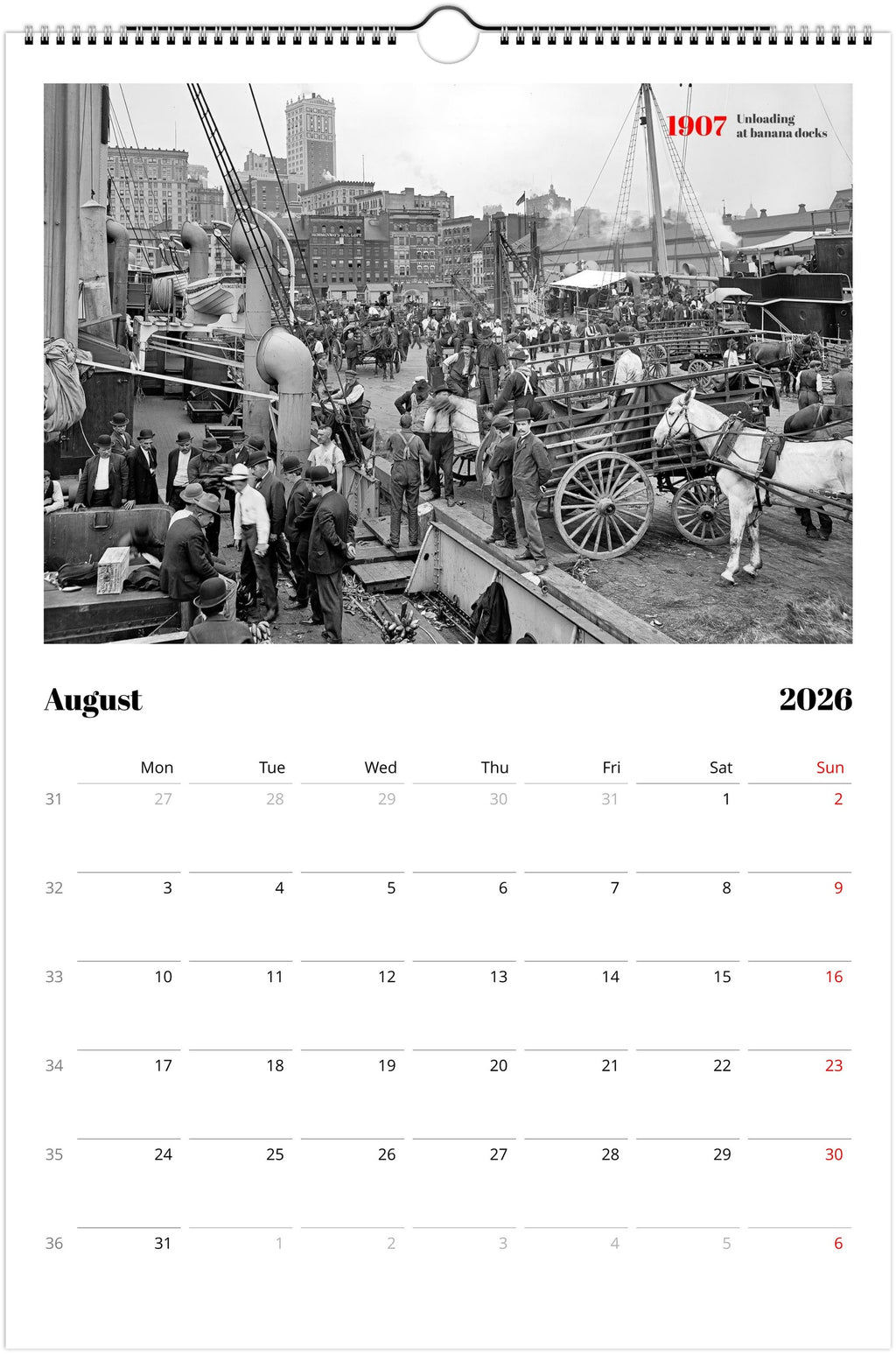 Historic New York - Wall calendar 2026