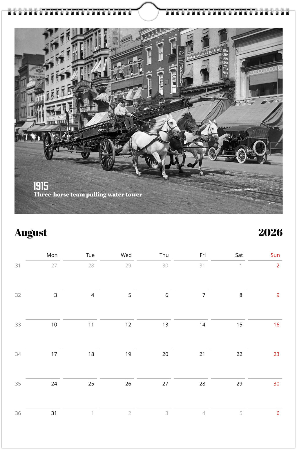 Historic Washington D.C. - 2026 Wall Calendar
