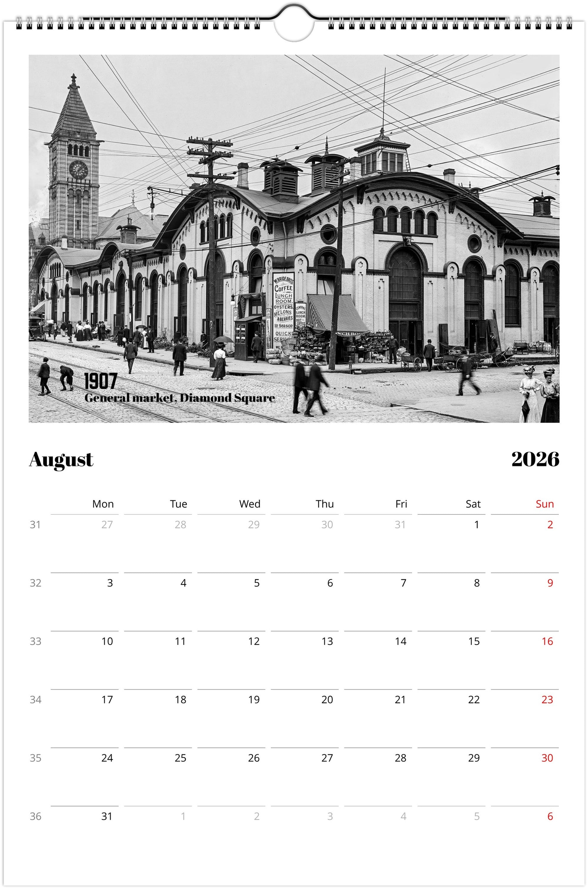 Historic Pittsburgh - 2026 Wall Calendar