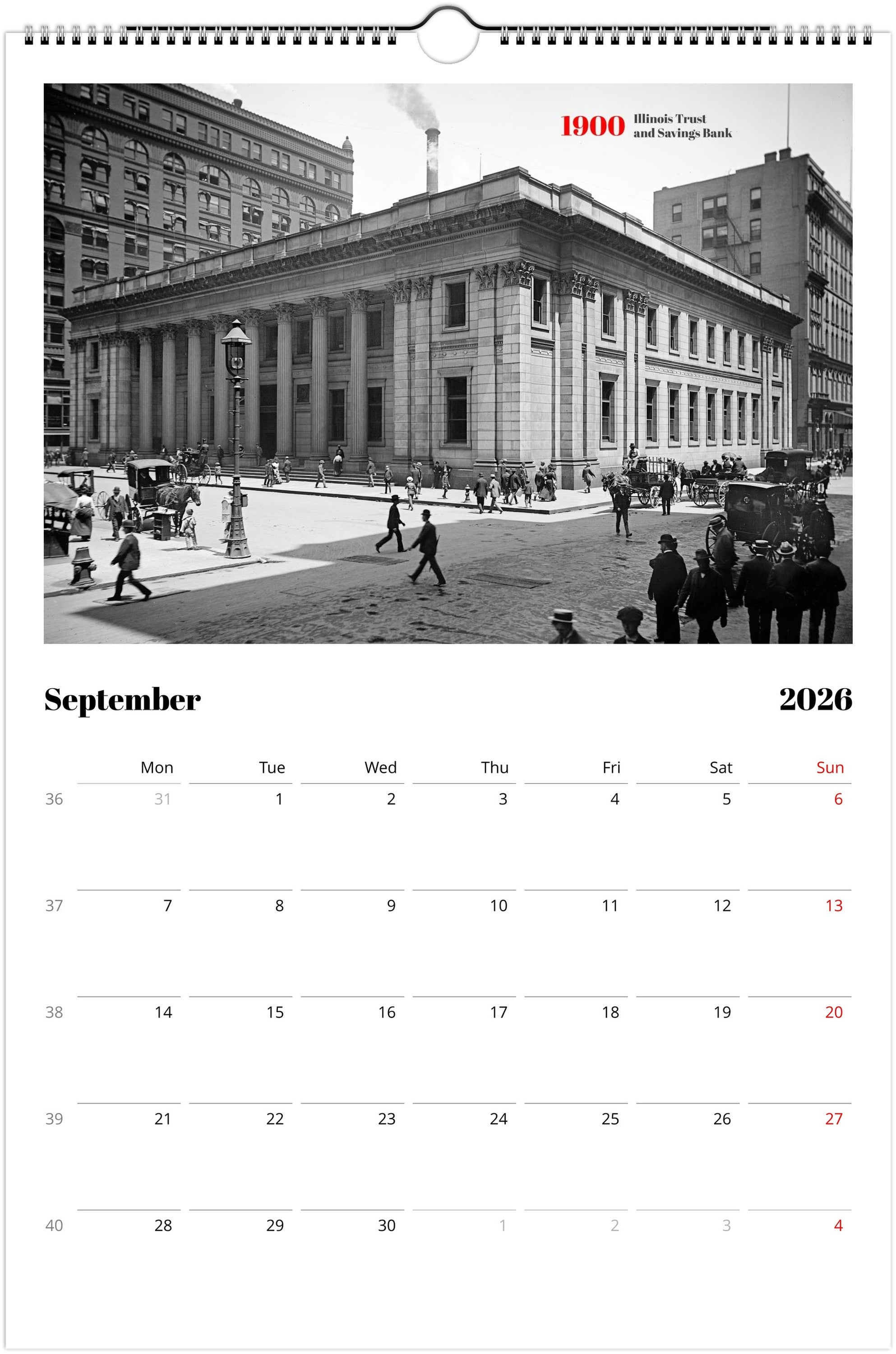 Historic Chicago - 2026 Wall Calendar